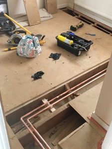 247 Plumbing Solutions of Larkfield, Kent. 22mm full copper Mega Flow Unvented Heating System installation including design, heating, plumbing in Aylesford, Kent.