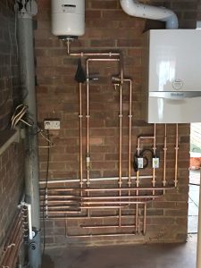 247 Plumbing Solutions of Larkfield, Kent. 22mm full copper Mega Flow Unvented Heating System installation including design, heating, plumbing in Aylesford, Kent.