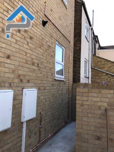 247 Plumbing Solutions installing gas lines for property developer in Gillingham, Kent. 22mm gas lines to both upstairs and downstairs flats in single property.