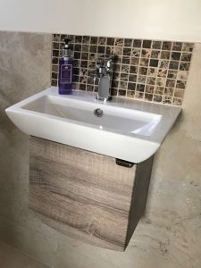 247 Plumbing Solutions of Larkfield, Kent. Removal and replacement of Ensuite Bathroom including new fittings and fixtures, shower, flooring, tiling and decorating in Sevenoaks Weald, Kent.